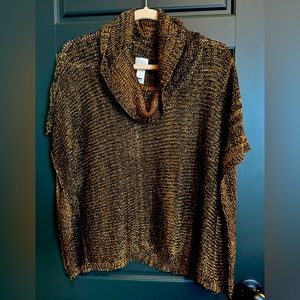 Chico’s dressy sweater/poncho - size S/M - new with tags!